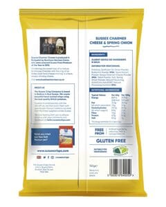 sussex charmer cheese spring onion back 150g